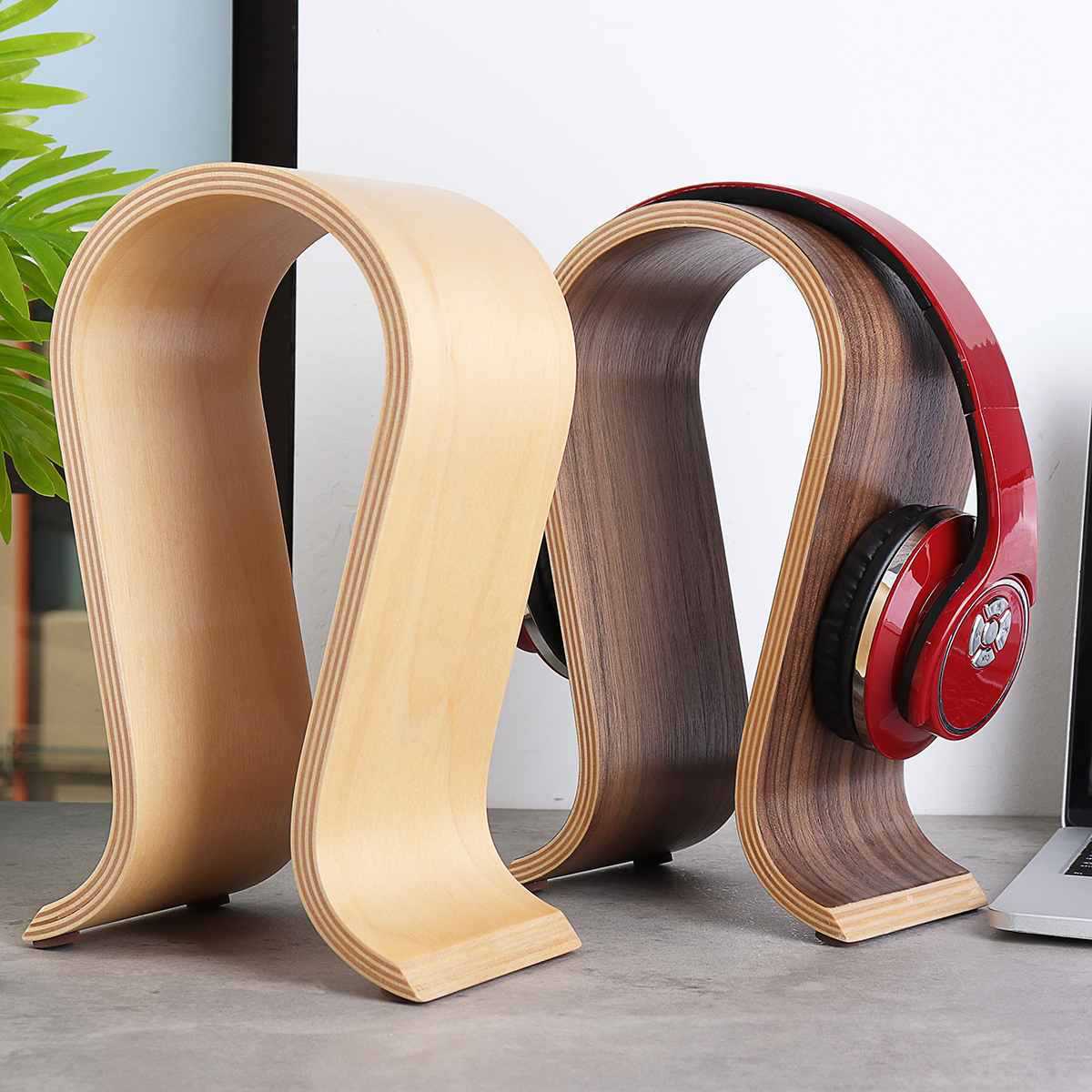 Creative Wood Headphone Stand