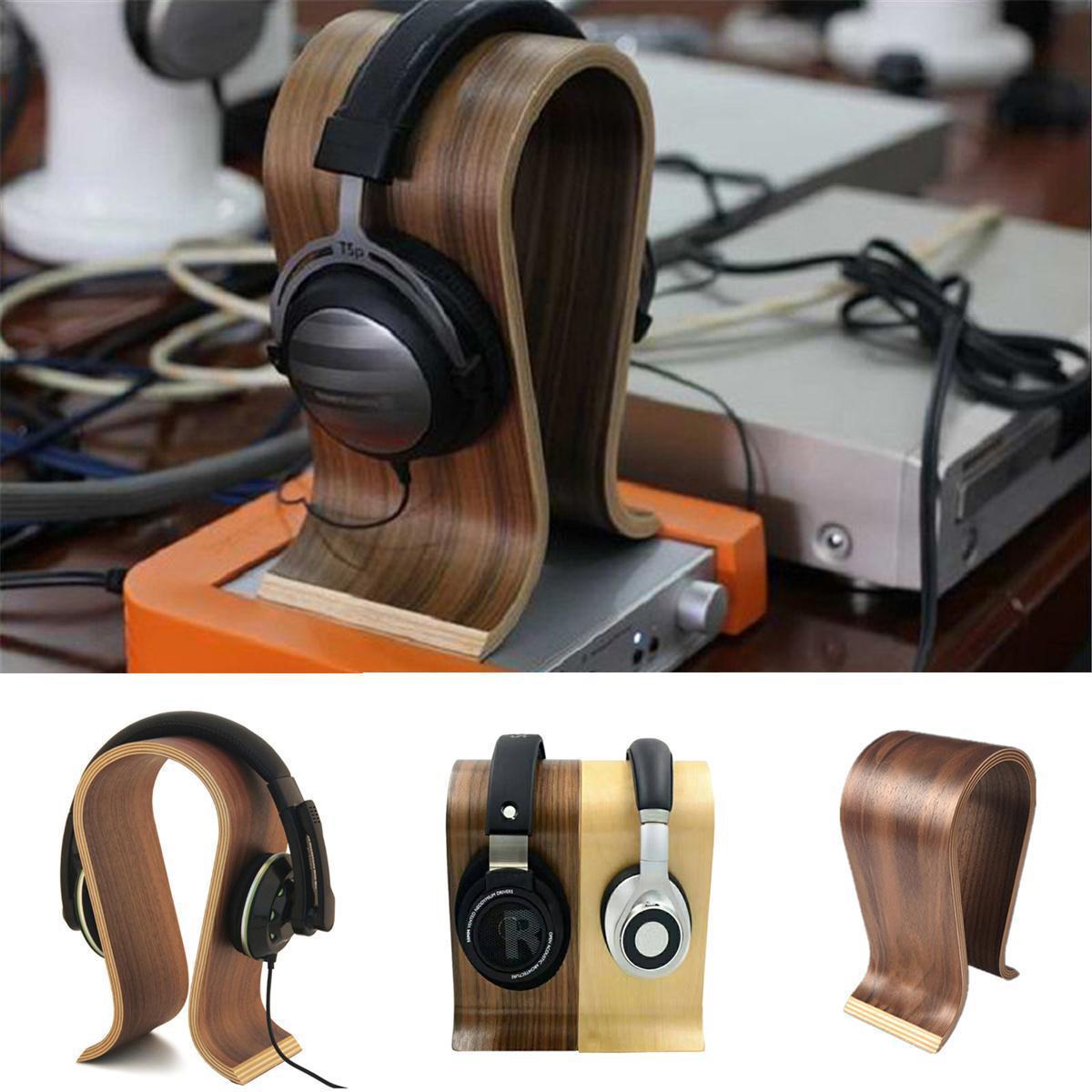 Creative Wood Headphone Stand