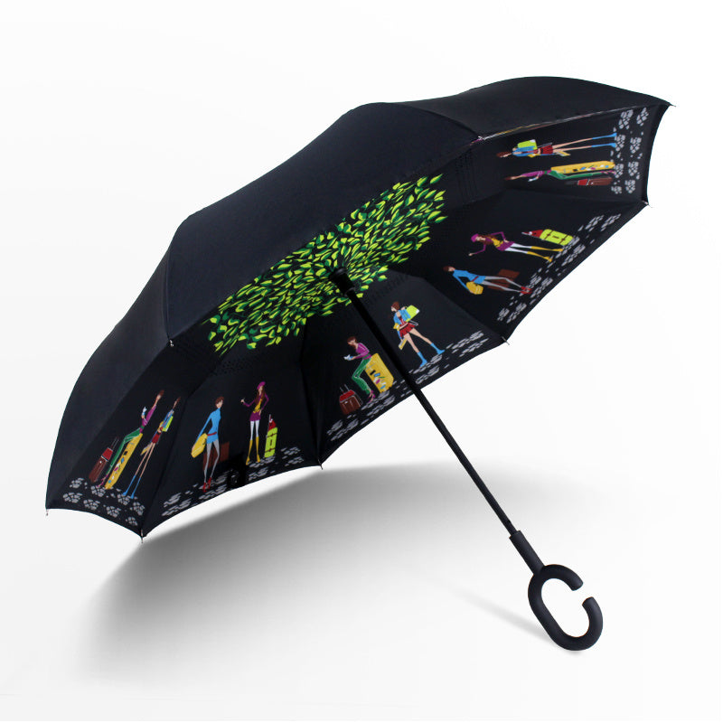 Reversed Windproof Umbrella