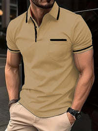 Summer Polo Shirt Button Pocket Men's Sports Polo Shirt - SHOP ELC 