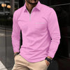 Men's Autumn Long Sleeve Zipper Polo Shirt - SHOP ELC 