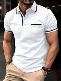 Summer Polo Shirt Button Pocket Men's Sports Polo Shirt - SHOP ELC 