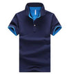 Mens Stand Collar Polo Shirt - SHOP ELC 