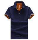 Mens Stand Collar Polo Shirt - SHOP ELC 