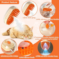 Steam Brush with massage for animals