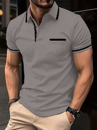 Summer Polo Shirt Button Pocket Men's Sports Polo Shirt - SHOP ELC 