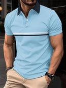 Polo Shirt Button Stitching Men's Sports - SHOP ELC 