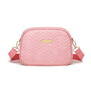 Double Zipper Casual Shoulder Bag - SHOP ELC 