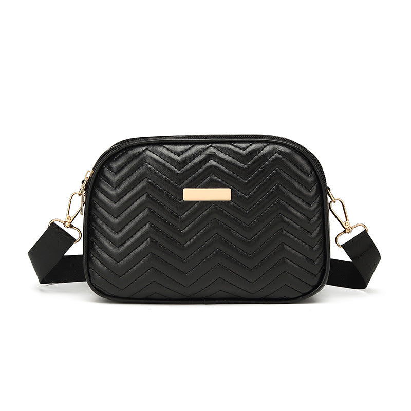 Double Zipper Casual Shoulder Bag - SHOP ELC 