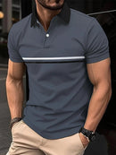 Polo Shirt Button Stitching Men's Sports - SHOP ELC 