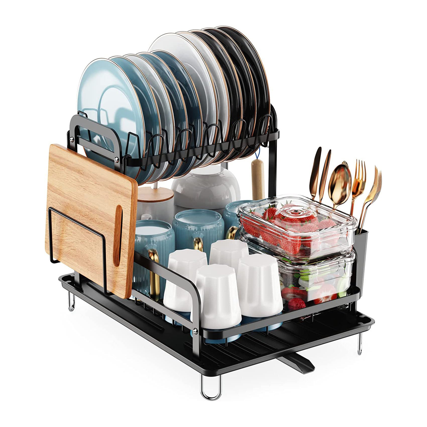 Kitchen Double-layer Draining Rack