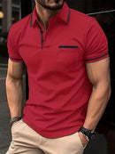 Summer Polo Shirt Button Pocket Men's Sports Polo Shirt - SHOP ELC 