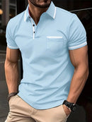 Summer Polo Shirt Button Pocket Men's Sports Polo Shirt - SHOP ELC 