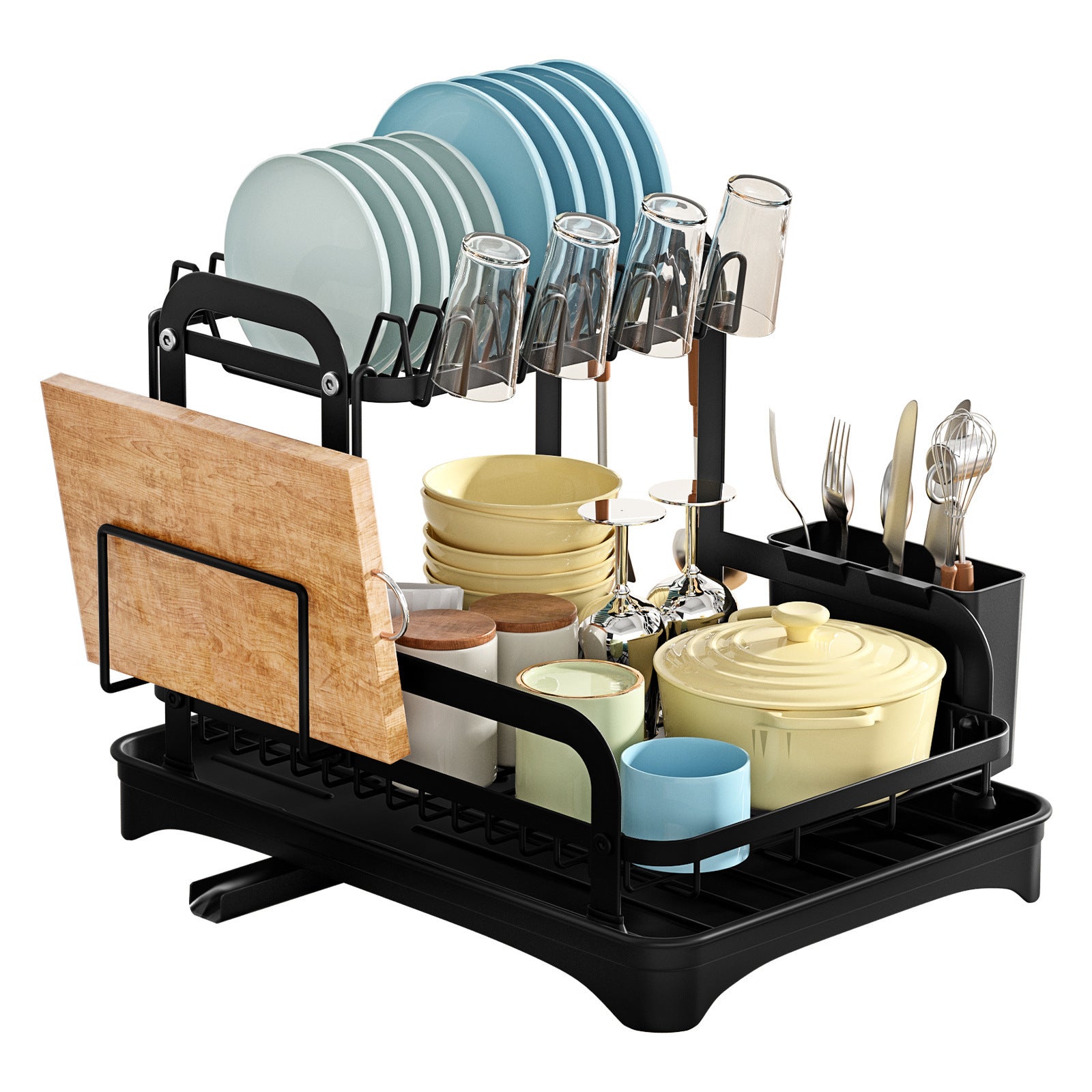 Kitchen Double-layer Draining Rack