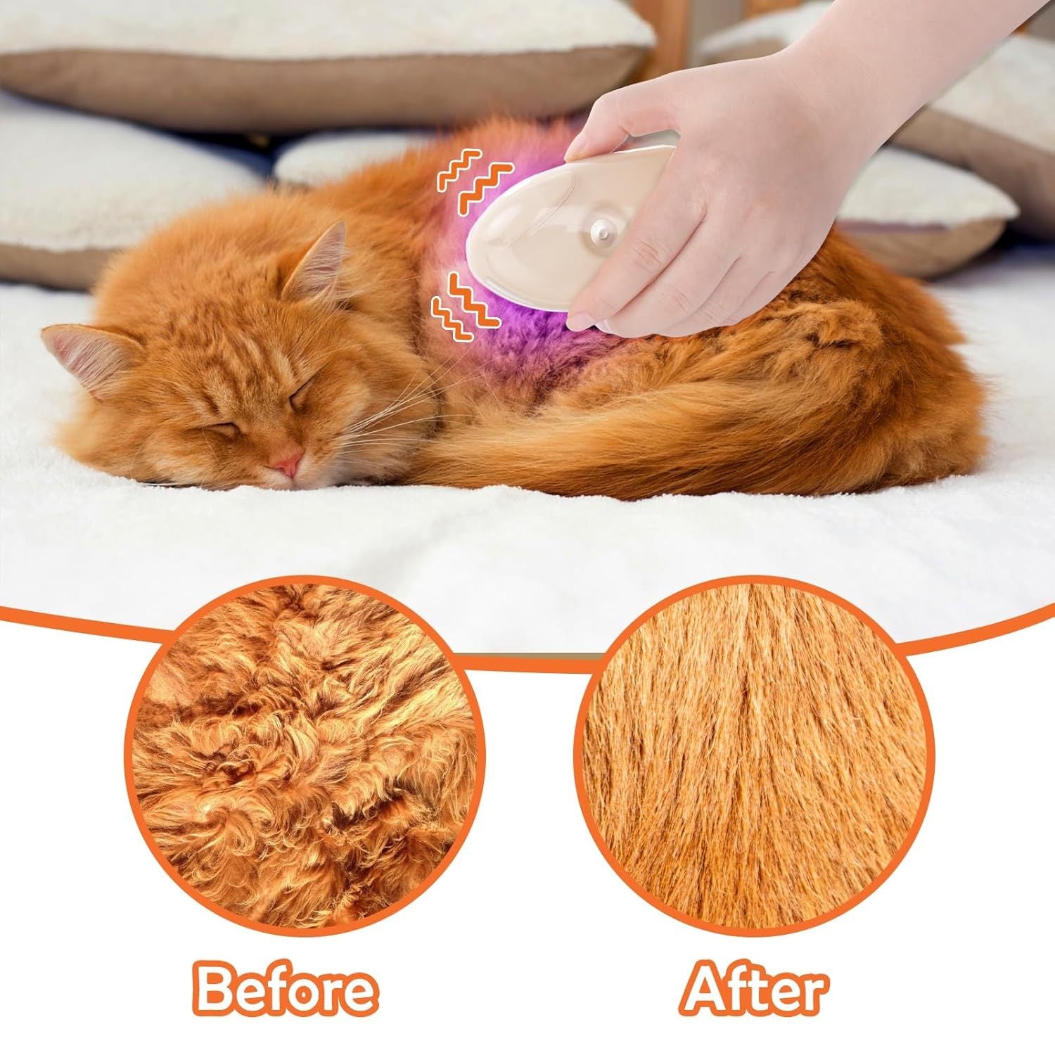 Steam Brush with massage for animals