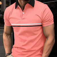 Polo Shirt Button Stitching Men's Sports - SHOP ELC 